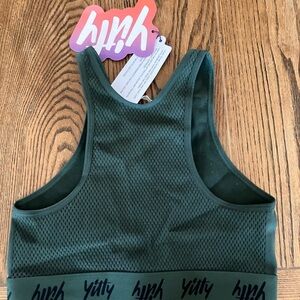 YITTY Forest Green Mesh Sports Bra